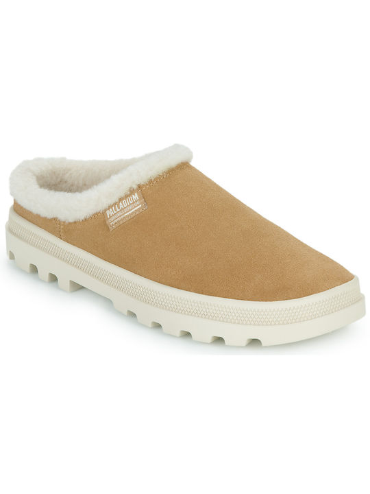 Palladium Winter Women's Slippers in Brown color