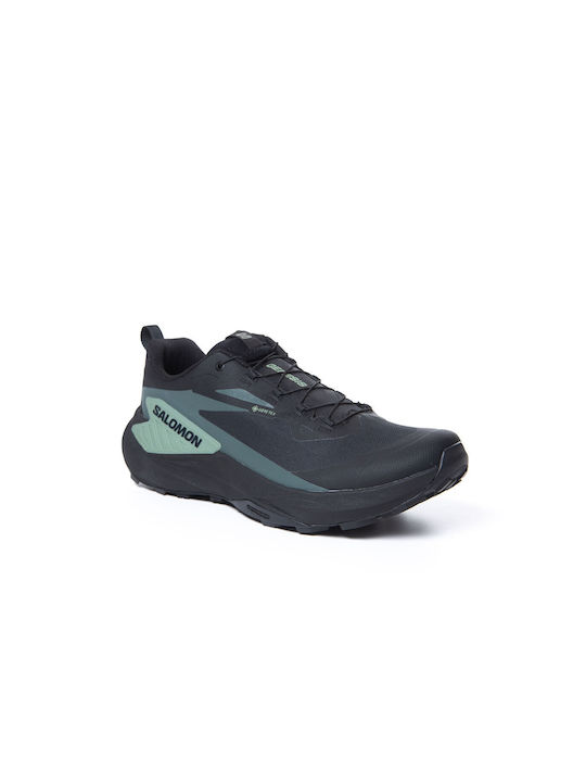 Genesis Sport Shoes Trail Running Black Waterproof with Gore-Tex Membrane