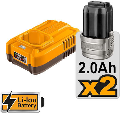 Ingco Drill Driver Battery Brushless 16V 2x2Ah