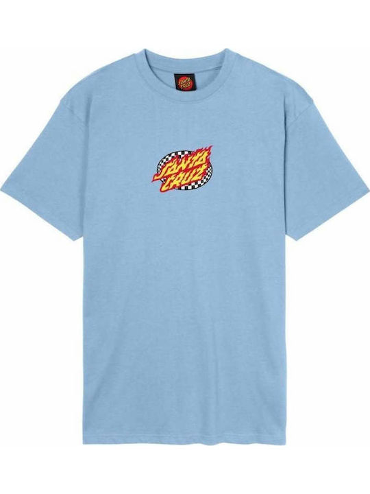 Check T-shirt Γαλάζιο