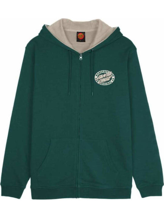 Green Hoodie Cardigan