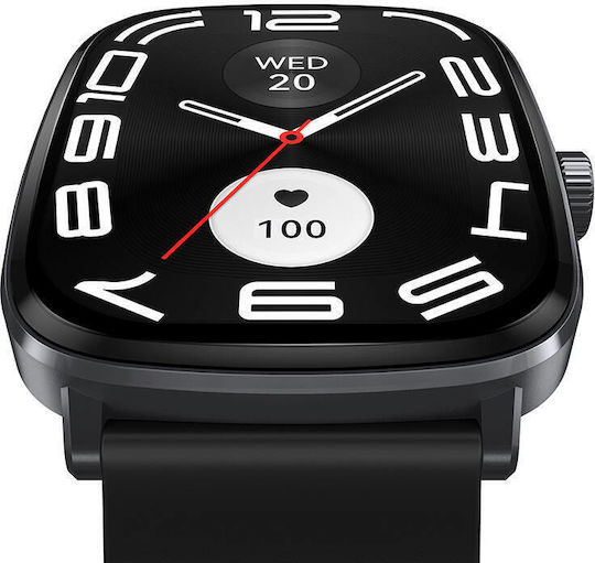 Haylou RS5 50mm Smartwatch with Heart Rate Monitor (Black)