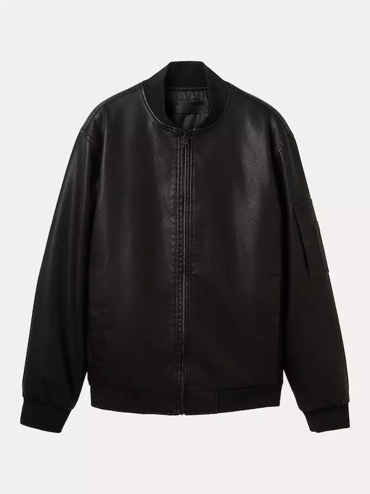 Jacket Made of Synthetic Leather Black