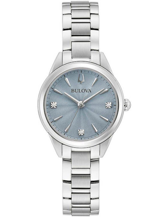 Bulova Sutton Ρολόι Μπαταρίας με Μεταλλικό Μπρασελέ Bulova Sutton Ρολόι Μπαταρίας με Μεταλλικό Μπρασελέ