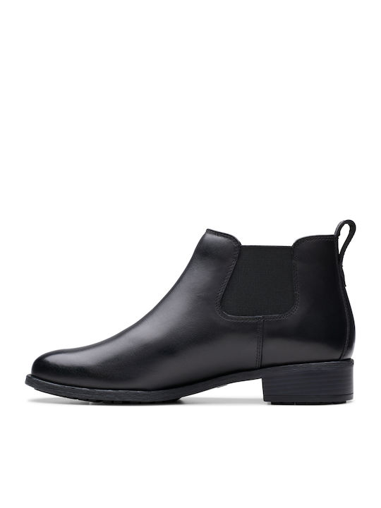 Havisham Top Leather Women's Chelsea Boots Black