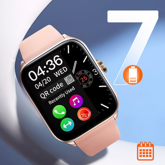 Riversong Motive 6 Pro SW62 Смартчасовник с Пулсомер (Розов)