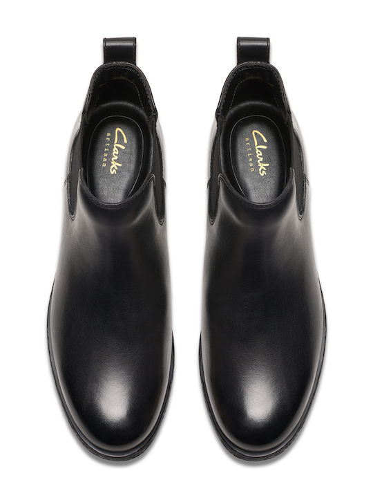 Havisham Top Leather Women's Chelsea Boots Black