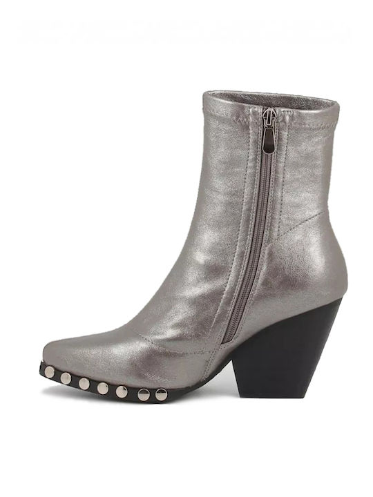 Noa Harmon Leather Women's Ankle Boots Gray