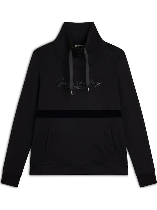 Sweatshirt Hanorac pentru femei Negru