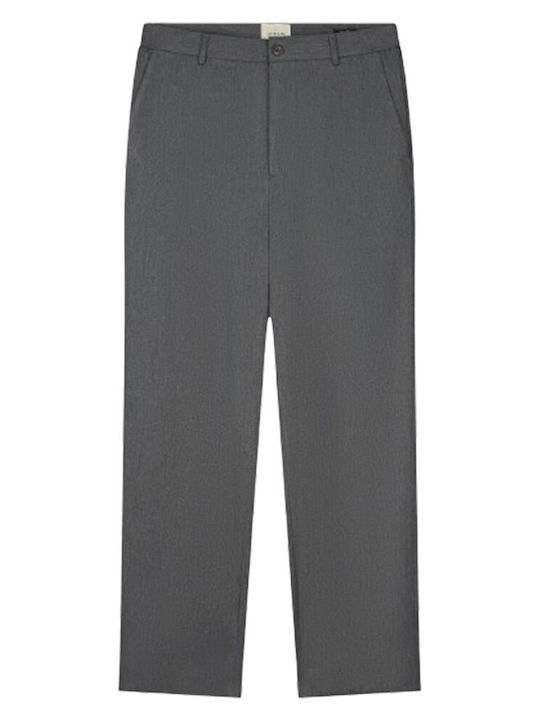 Trousers Elastic in Loose Fit grey melange