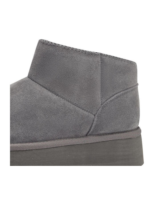 Wildleder Stiefeletten Damen Gray