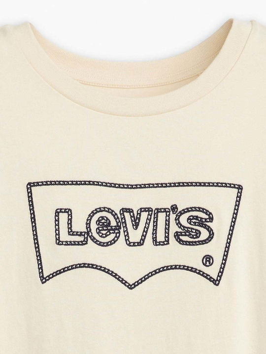 Graphic Boxy Women's T-shirt Beige