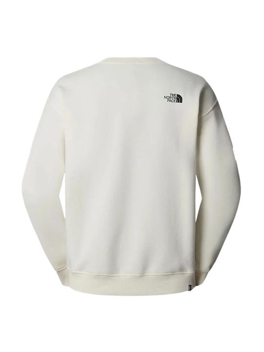 The North Face Crew Herren Sweatshirt White Dune