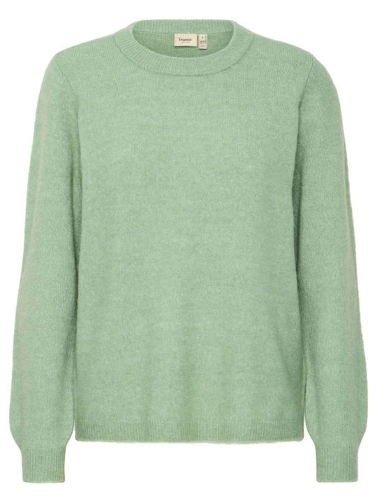 Fransa Women's Long Sleeve Sweater Green