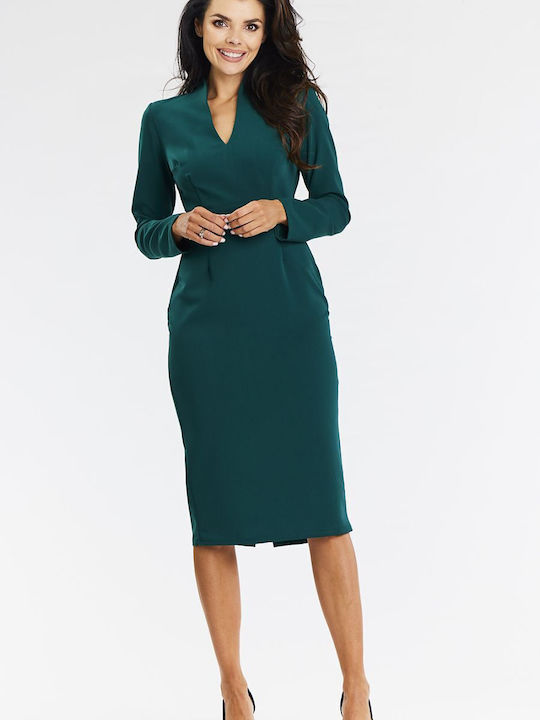 Awama Rochie Sticlă verde