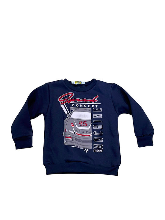 Kids Sweatpants Set navy grey 3pcs