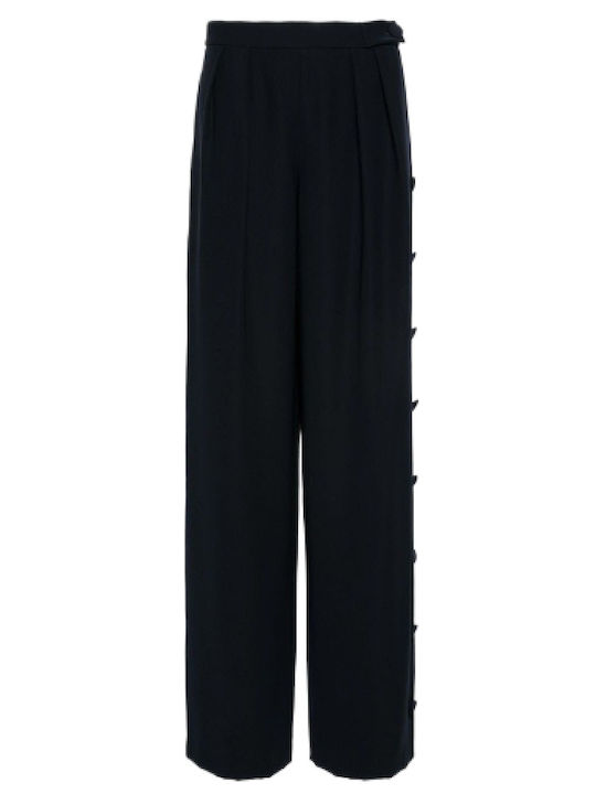 Damen Stoff Hose Schwarz
