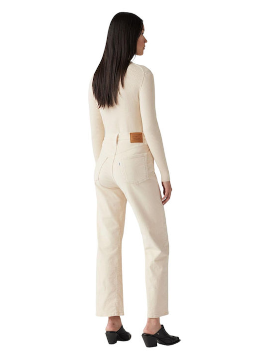 Ribcage Damenjeans Beige