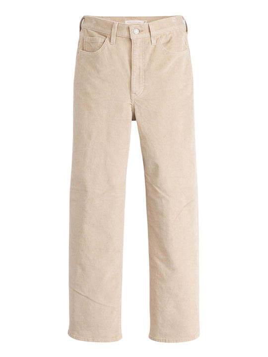 Ribcage Damenjeans Beige