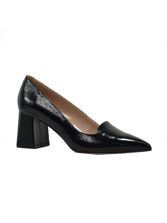 Fardoulis Leather Black Heels