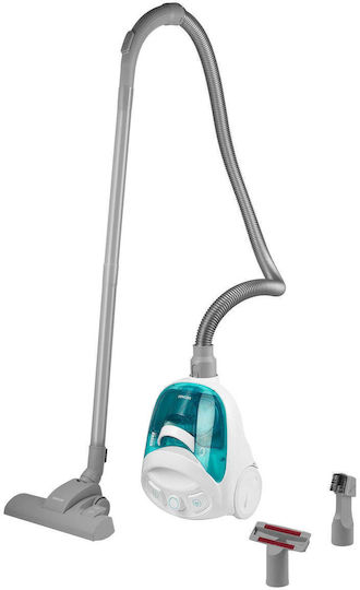 Sencor SVC 1015TQ 3AAA Ηλεκτρική Σκούπα 800W με Κάδο 1.5lt Λευκή