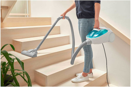 Sencor SVC 1015TQ 3AAA Ηλεκτρική Σκούπα 800W με Κάδο 1.5lt Λευκή