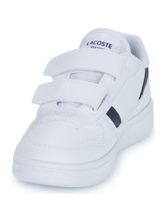 T-clip Kids Sneakers with Scratch White