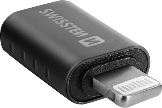 Swissten Converter Lightning male to USB-A female 1pcs (55500300)