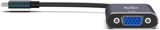 HP Μετατροπέας USB-C male σε VGA female 1τμχ DHC-CT201