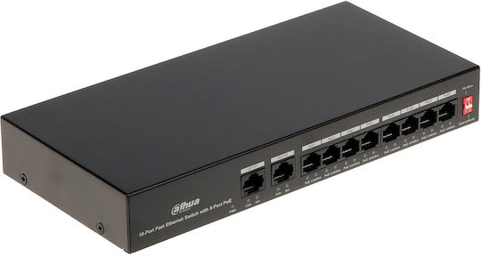 Dahua Unmanaged L2 PoE+ Switch with 10 Ethernet Ports