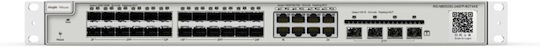 Ruijie RG-NBS5200-24SFP/8GT4XS Managed L2 Switch με 8 Θύρες Gigabit (1Gbps) Ethernet και 24 SFP Θύρες