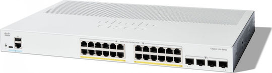 Cisco Catalyst C1200-24P-4X Managed L2 PoE++ Switch with 24 Gigabit (1Gbps) Ethernet Ports and 4 SFP Ports
