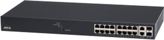 Axis T8516 Managed PoE+ Switch with 16 Gigabit (1Gbps) Ethernet Ports and 2 SFP Ports