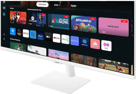 Samsung M70D VA HDR Smart Monitor 32" 4K 3840x2160 με Χρόνο Απόκρισης 4ms GTG Λευκό