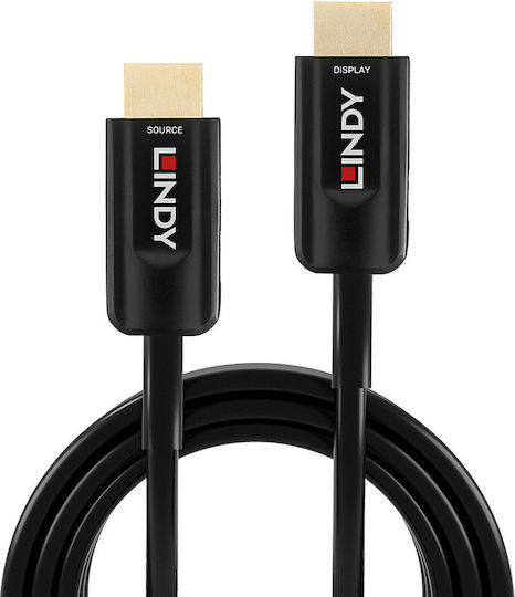 Lindy HDMI 2.1 Ultra High Speed 48Gbps 4K 120Hz HDR VRR Cable HDMI Male - HDMI Male 10m Black