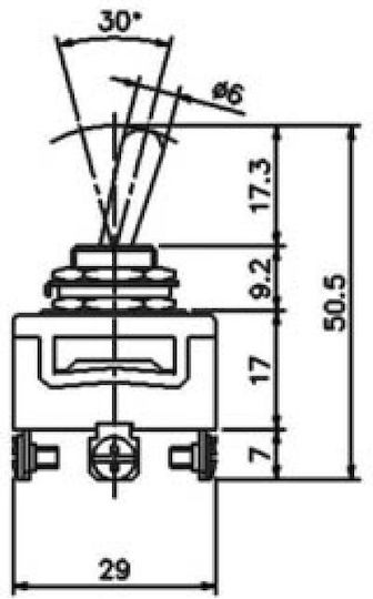 Cntd On-Off switch Toggle 1pcs