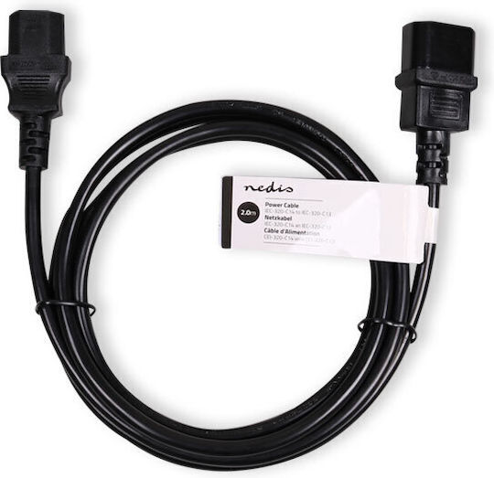 Nedis IEC C14 - IEC C13 Кабел 2м Черен (CEGT10500BK20)
