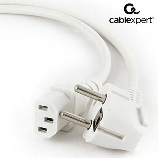 Cablexpert Schuko - IEC C13 Cable 1.8m White (PC-186W-VDE)