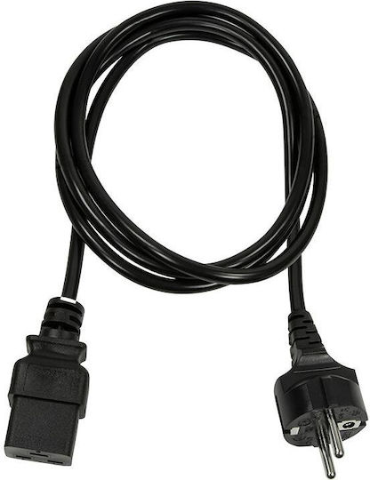 LogiLink IEC C19 - Schuko Cable 1.8m Μαύρο CP152