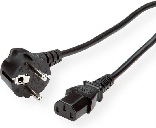 Roline Schuko - IEC C13 Cable 3m Μαύρο 19.08.1030-50