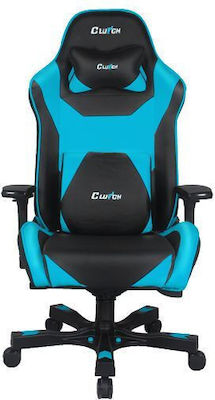 Clutch Chairz Throttle Bravo Premium Gaming Stuhl mit verstellbaren Armlehnen Blau