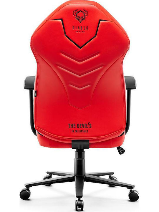 Diablo X-Gamer 2.0 Normal Καρέκλα Gaming Δερματίνης Deep Red
