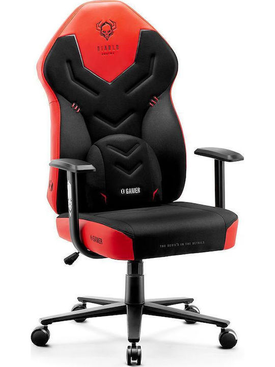 Diablo X-Gamer 2.0 Normal Καρέκλα Gaming Δερματίνης Deep Red