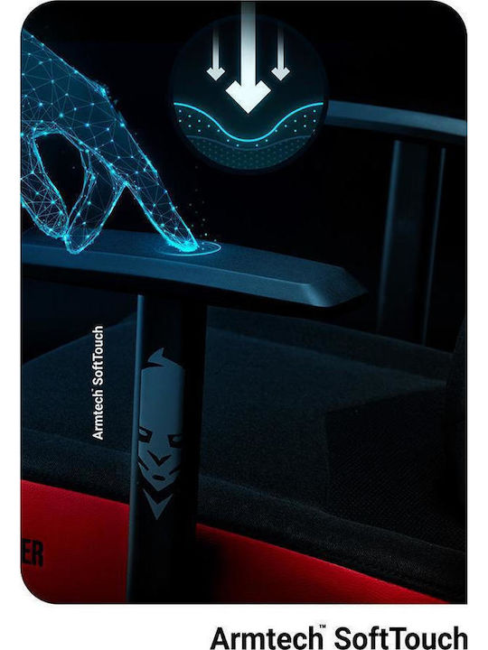 Diablo X-Gamer 2.0 Normal Καρέκλα Gaming Δερματίνης Deep Red