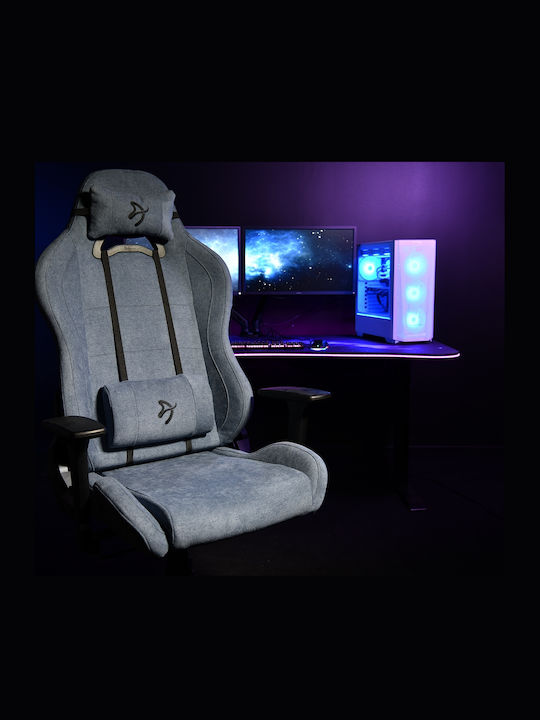 Arozzi Torretta Soft Fabric V2 Υφασμάτινη Καρέκλα Gaming με Ρυθμιζόμενα Μπράτσα Blue