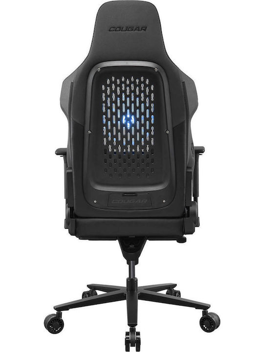 Cougar NxSys Aero Black Καρέκλα Gaming Δερματίνης με Ρυθμιζόμενα Μπράτσα και RGB Φωτισμό Μαύρη