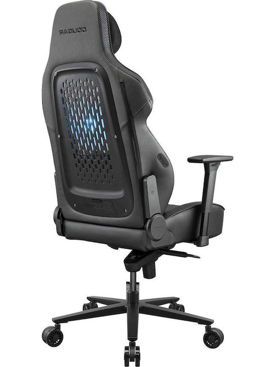 Cougar NxSys Aero Black Καρέκλα Gaming Δερματίνης με Ρυθμιζόμενα Μπράτσα και RGB Φωτισμό Μαύρη