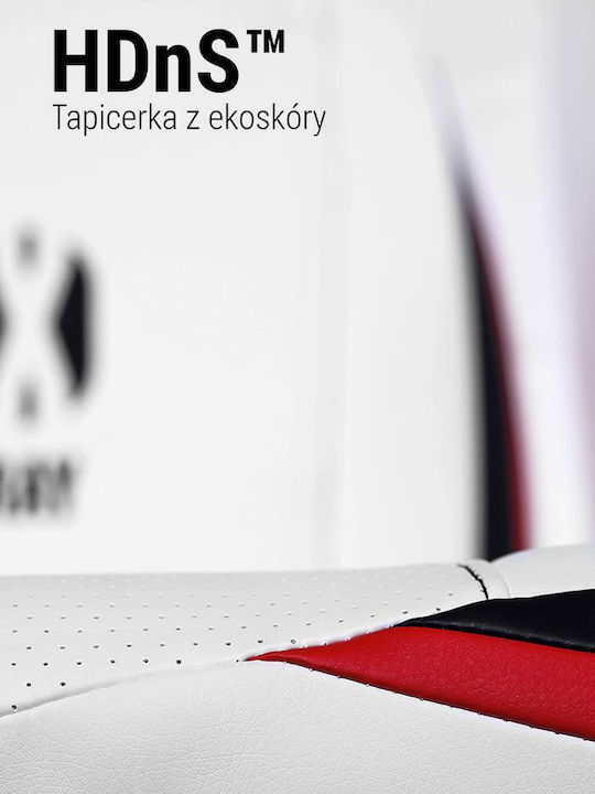Diablo X-Ray 2.0 Normal Καρέκλα Gaming Δερματίνης με Ρυθμιζόμενα Μπράτσα Λευκό / Μαύρο