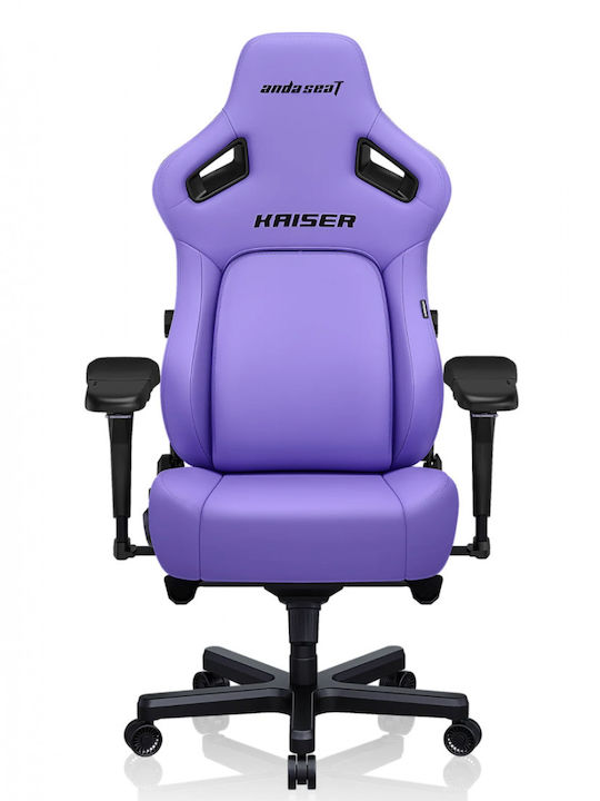 Anda Seat Kaiser 4 L Καρέκλα Gaming Δερματίνης με Ρυθμιζόμενα Μπράτσα Μωβ