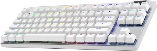 Logitech Pro X TKL Wireless Gaming Mechanical Keyboard Tenkeyless with RGB lighting (English US) Lightspeed White